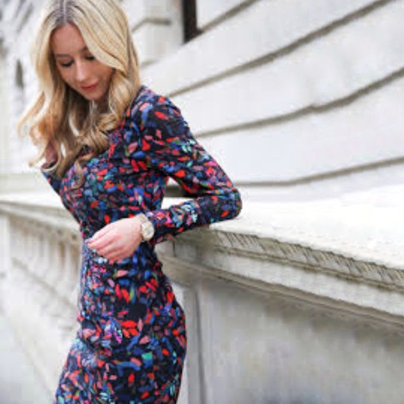 Whistles Dresses Nwot Whistles Maria Mari Print Silk Blend Bodycon